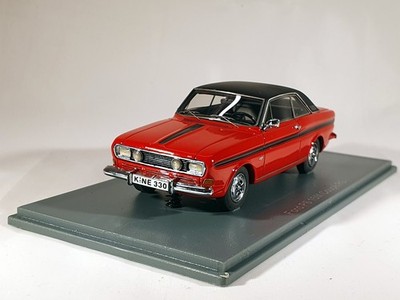 Neo Scale Models, Ford P5 15M Coupe RS (1968-1970), Rot/Schwarz, 1:43