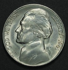 1941-S 5C Jefferson Nickel- Choice Gem BU- SMH 1681