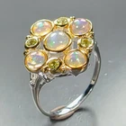 Handmade Natural Opal Ring 925 Sterling Silver Size 7 /R472558
