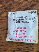 Vintage Bulova Devil Diver Snorkel 386-3 watch case 386-3AWD 28.3mm crystal NOS