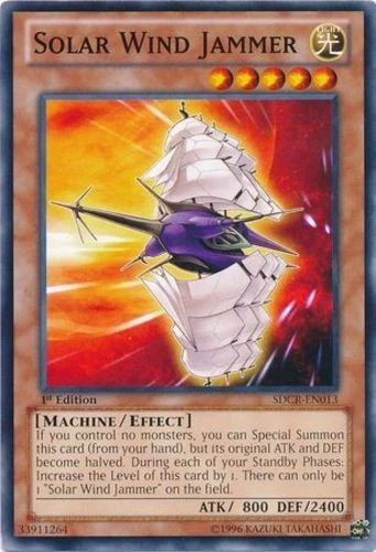Solar Wind Jammer - SDCR-EN013 - Common - 1st Edition - Heavily Played - Picture 1 of 1
