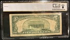 1934A $5 North Africa WWII Emergency Issue Note PCGS 20 — photo 2