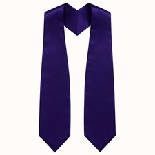 Purple Graduation Stole - Purple College High School Stoles