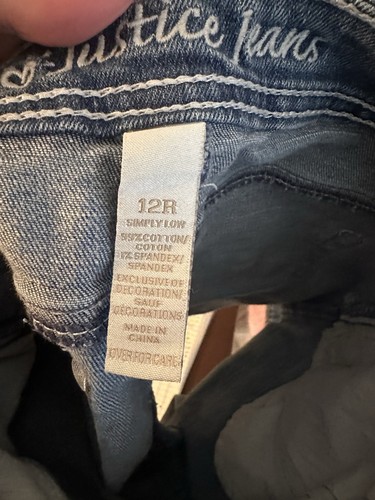 Justice Girls 12r Jean Shorts - Picture 3 of 4