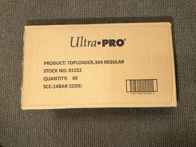 1000 Ultra Pro Regular 3x4 Toploader sealed case Brand New top loader 81222