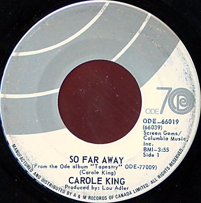 Carole King - So Far Away (7'', Single)
