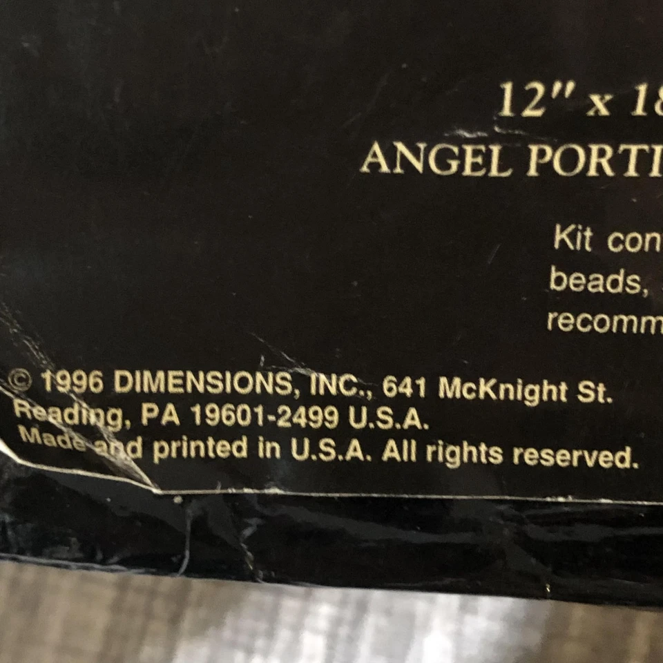 Kit de punta de aguja de baliza angelical colección oro dimensiones vintage cinta EE. UU. Foto 3 de 4