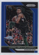 2018-19 Panini Prizm Blue Prizm 54/199 Giannis Antetokounmpo #296 0kr0