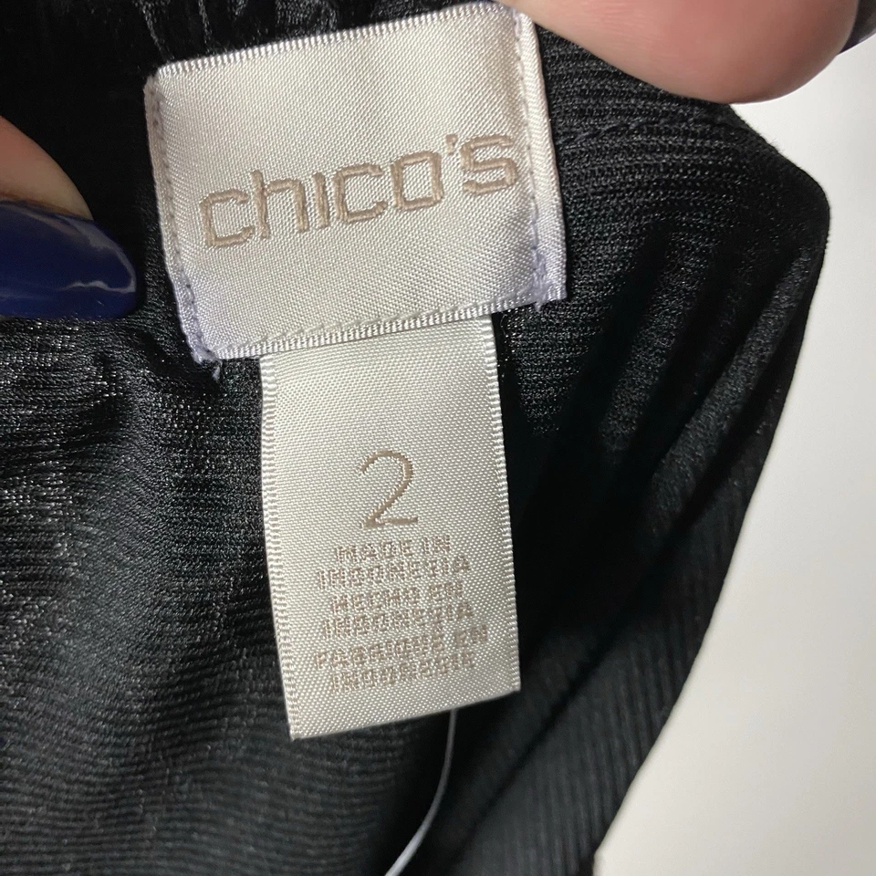 Chico's Janet 动物印花天鹅绒倦怠高低裙女式 2 美国大号全新带标签 — 第 4/4 张图片