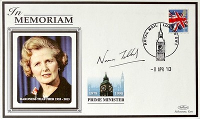 Norman Tebbit Conservative Minister, 100% Hand Signed FDC First Day Cover, & COA