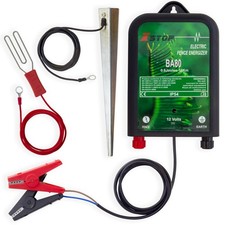 REFURBISHED XStop Electric Fence Energiser 12v Battery Fencing Unit 10km GRADE B