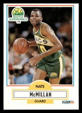 1990 Fleer Nate McMillan #181 Seattle SuperSonics