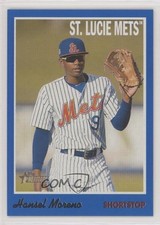 2019 Topps Heritage Minor League Edition Blue 75/99 Hansel Moreno #69 3j2