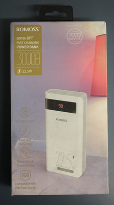 ROMOSS Sense 8PF Fast Charging Power Bank 30000mah 22.5W