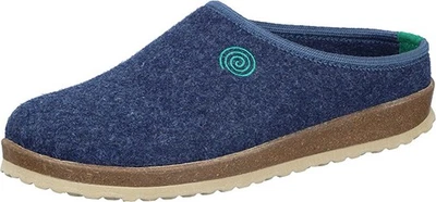PÖLKING Dr. Brinkmann NERPIO HOME Herren Hausschuhe.Pantolette,Wollfilz,Blau,Gr. 41-46