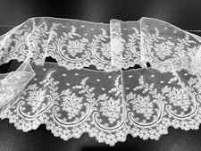 ANTIQUE LACE - CIRCA 1900’s,  60” OF  PRETTY CREAM VALENCIENNE LACE