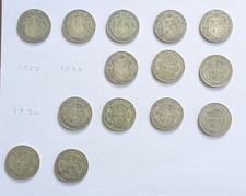 George V Halfcrowns 1920-1936((3 years missing)
