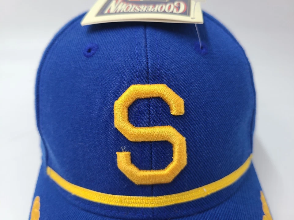 Gorra ajustada azul Seattle Mariners Pilots American Needle Cooperstown 7 1/8 Foto 4 de 4