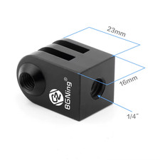 Aluminium Alloy Tripod Adapter 1/4" M6 CNC Metal Holder Mount for Gopro 13 12 11