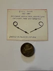2 Civil War Original Vent Picks Plus Cap Tin  1860s