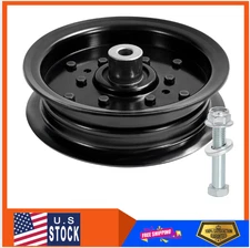 532196106 Idler Pulley for Mower-Flat Idler Pulley Fit for Craftsman Husq Ariens