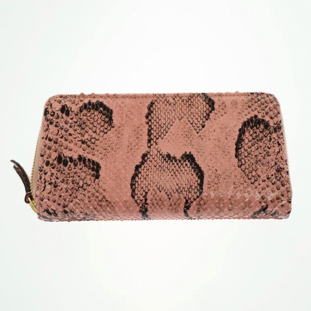 Y1224 GUCCI GG Marmont Double G Python Zip Around… - image 2