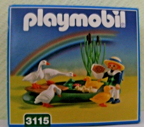 Playmobil Ententeich / Gänseschar 3115 von 2001 Neu & OVP Bauernhof Ente Gans
