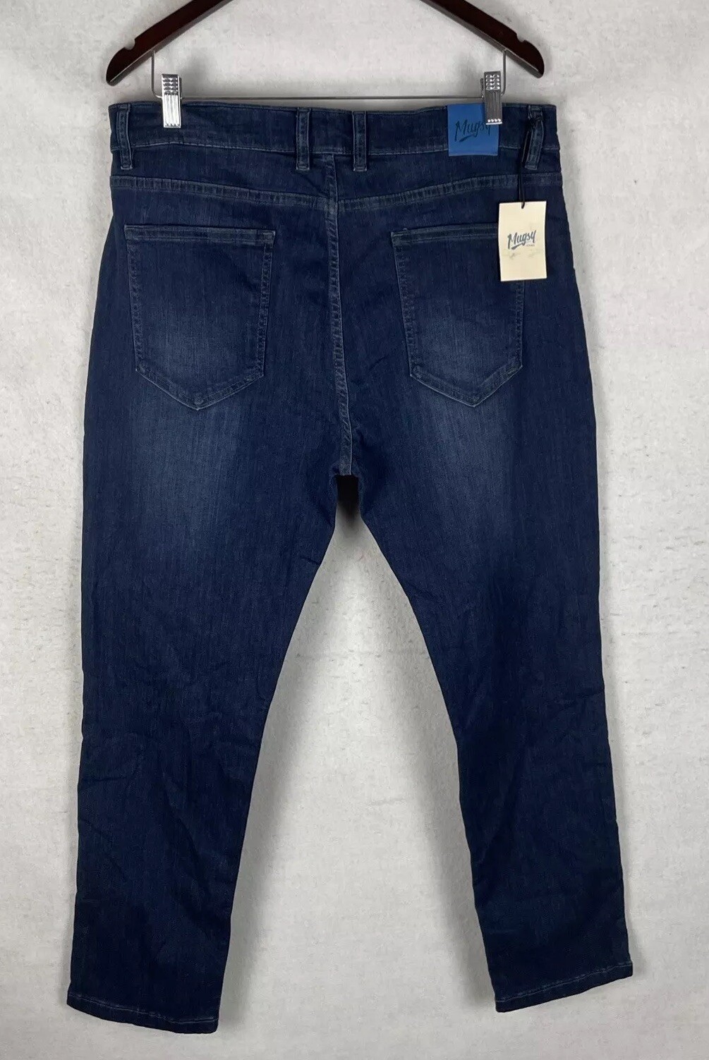 Mugsy Fultons Mens Jeans Size 38x30 Original Stretch Fit Straight Leg