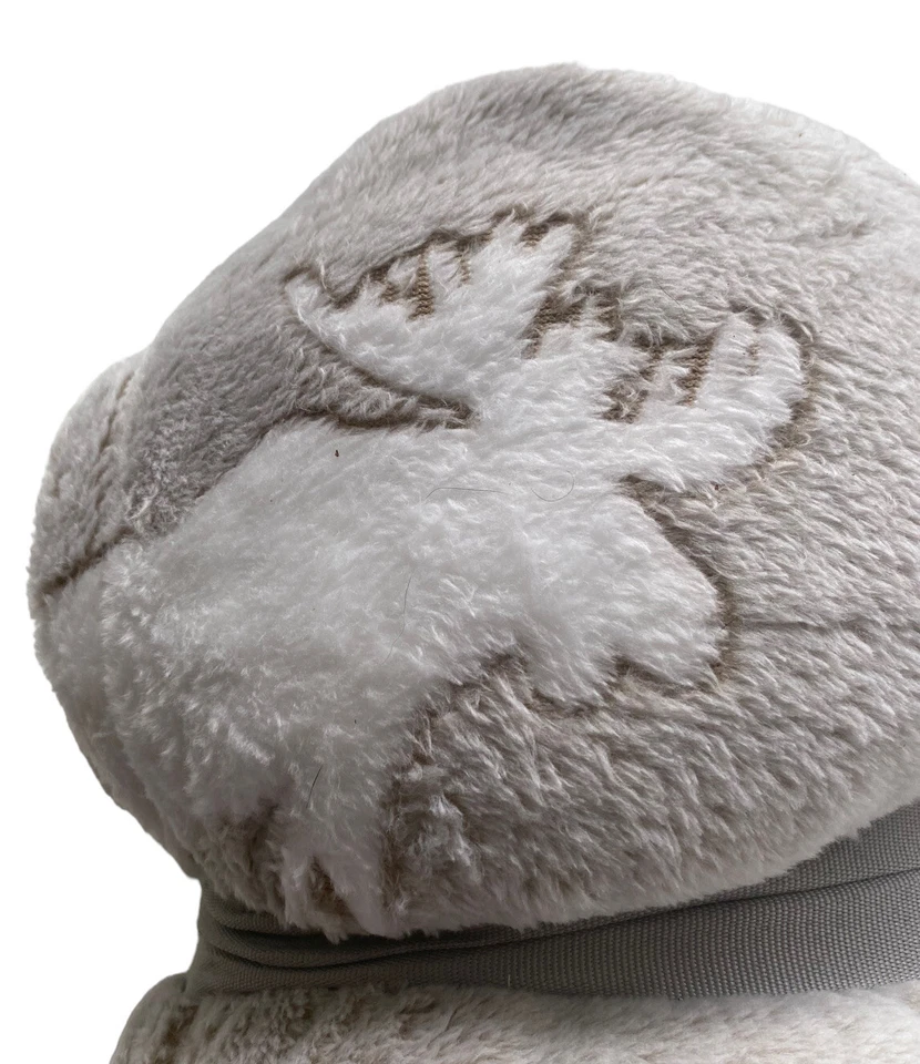 Peluche de terciopelo texturizado Mainstays blanco/bronceado alce lujosamente suave 50X60 Foto 4 de 4