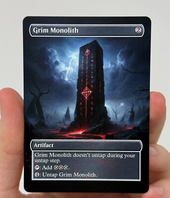 Grim Monolith Proxy Card with Custom designed art | eBay