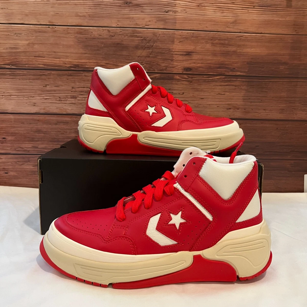 Converse Weapon Mid University Red Men&#039;s Basketball Sneakers 172355C | eBay