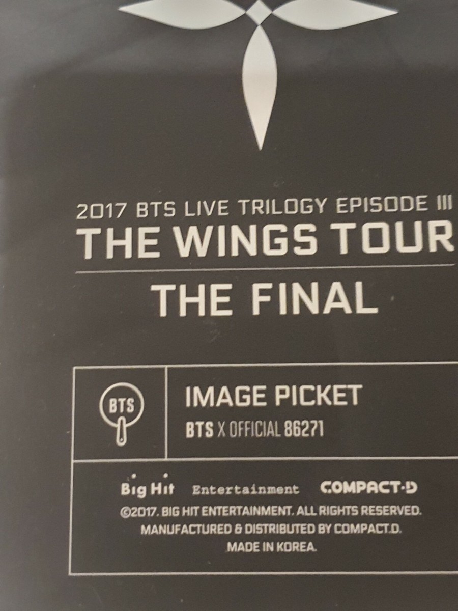 BTS OFFICIAL Wings The final Tour Group Picket | eBay