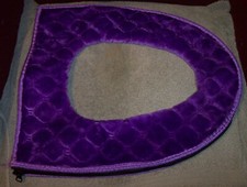 Bathroom Toilet Seat Pad Warmer Soft Cushion Cover Mat Cover Washable VGUC