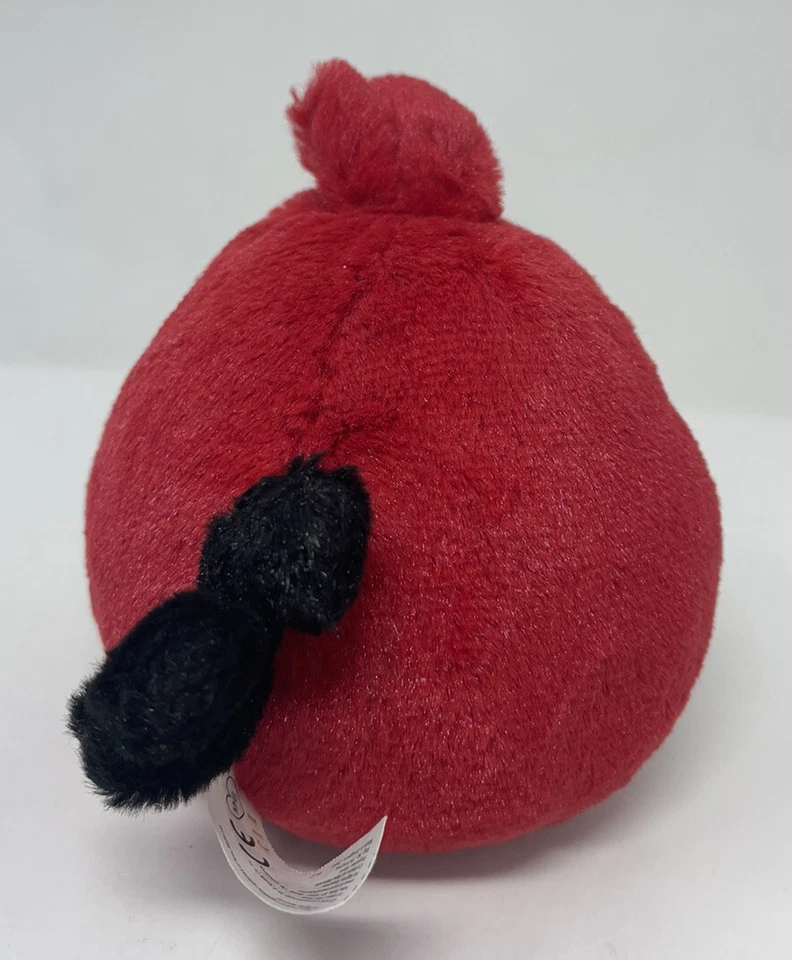 Angry Birds RED and tan Plush Stuffed Toy 5" Good Stuff Commonwealth 2011 - Image 2 of 4