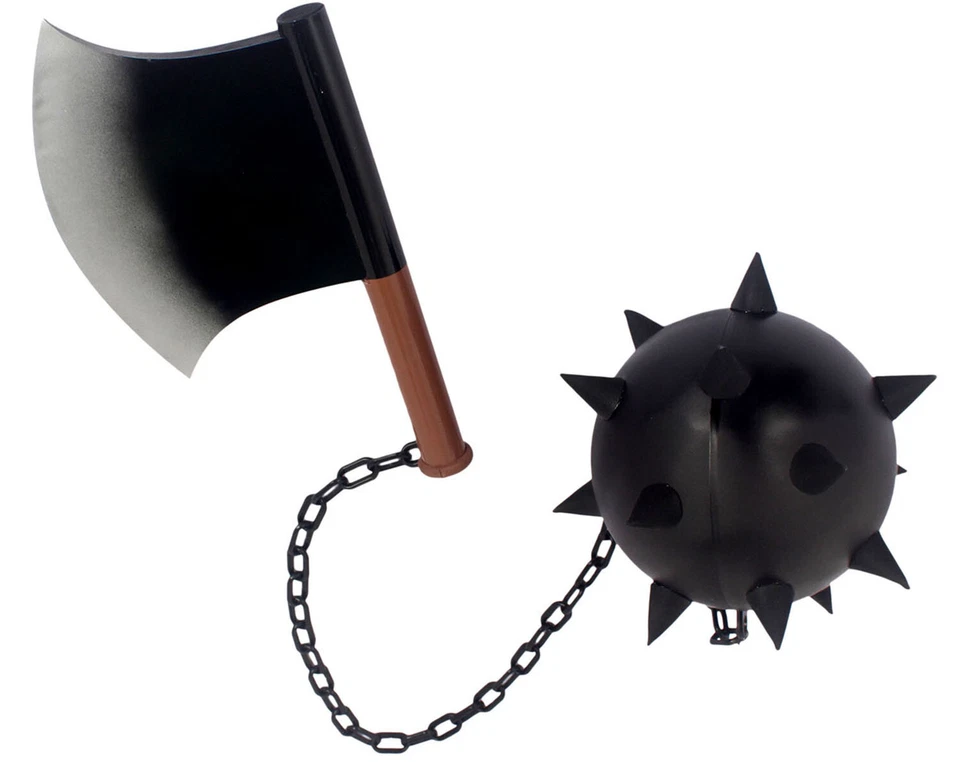 Halloween Cosplay Costune Gyomei Himejima Kyoumei 33in Axe Meteor Hammer Props - Image 3 of 4