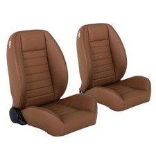 Tmi Pro Cruiser Collection Bucket Seats Low-back Saddle Brown Vinyl W Brown ...