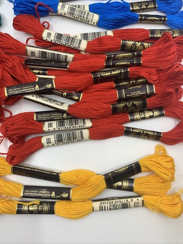 DMC Floss JP Coates Mixed Colors 66 Skeins 6 Strand Embroidery Thread Yarn - Picture 6 of 12