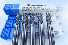 LOT ( 5 PCS ) NEW 1/4" NIAGARA STRN540-0.250 SOLID CARBIDE LATHE CNC END MILLS