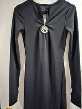 ZARA cut-out long dress(black, size S, open-back, new 100%)