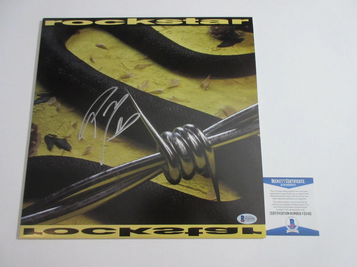 POST MALONE SIGNED ROCKSTAR AUTOGRAPH ALBUM VINYL LP BECKETT BAS