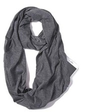 Infinity Loop Scarf with Hidden Zipper Pocket Travel Neck Wrap for Women