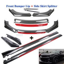 For Chevy Camaro Front Bumper Lip Spoiler Splitter Chin Side Skirt Strut