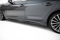 Seitenschweller Ansatz FüR Audi A5 Sportback F5 Facelift Schwarz Glanz Schweller