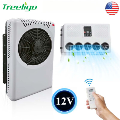12V Cooling Air Conditioner Mini Split A/C For Semi Trucks Bus RV Caravan Vans