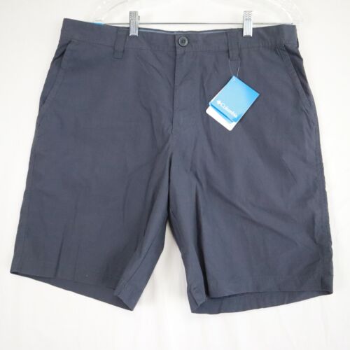 Columbia Shorts Mens 38 Modern Classic Washed Out Chino Outdoor Casual Blue NWT