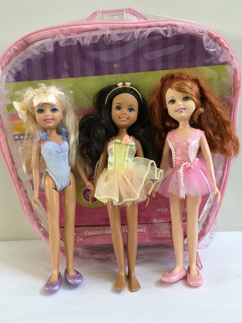 3 barbie friends