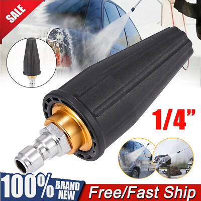 #ad 1 4quot; High Pressure Washer Rotating Turbo Nozzle Spray Tip 4.0 GPM 4000PSI Quick $9.83