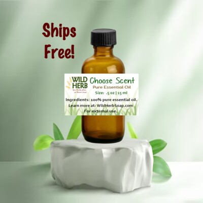 100% PURE ESSENTIAL OILS 1/2 oz: Choose Scent | Organic Undiluted | USA Seller