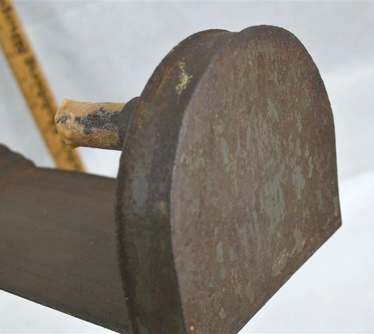 antiguo candelabro pared aplique lata 10 x 4 in 18 siglo XIX original Foto 4 de 4