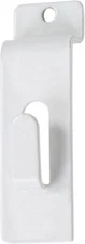 Lot of 25 Slatwall Notch Hooks Hook Slat Wall Picture Frame Photo Hanger White